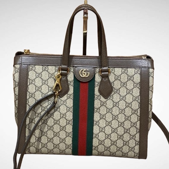 A125- 💯 % authentic Gucci Ophidia MEDIUM tote bag - Picture 3 of 15
